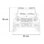 Elektrické autíčko Mercedes Benz G63 AMG XXL strong - biele
